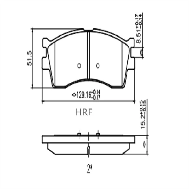3  economy brake pads for Kia Rio